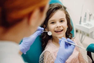 child patient at the dentist
