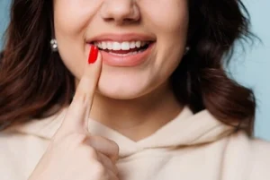 woman showing good set of teeth